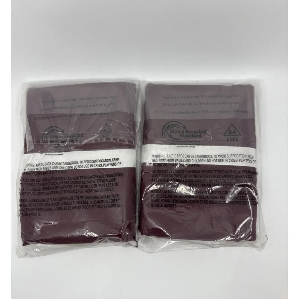 Pottery Barn Merlot Euro Belgian Flax Linen Shams Set Of 2 Luxury 26"x26"\ New - Picture 5 of 6